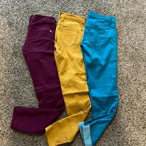 Bundle of celebrity Pink colored skinnies